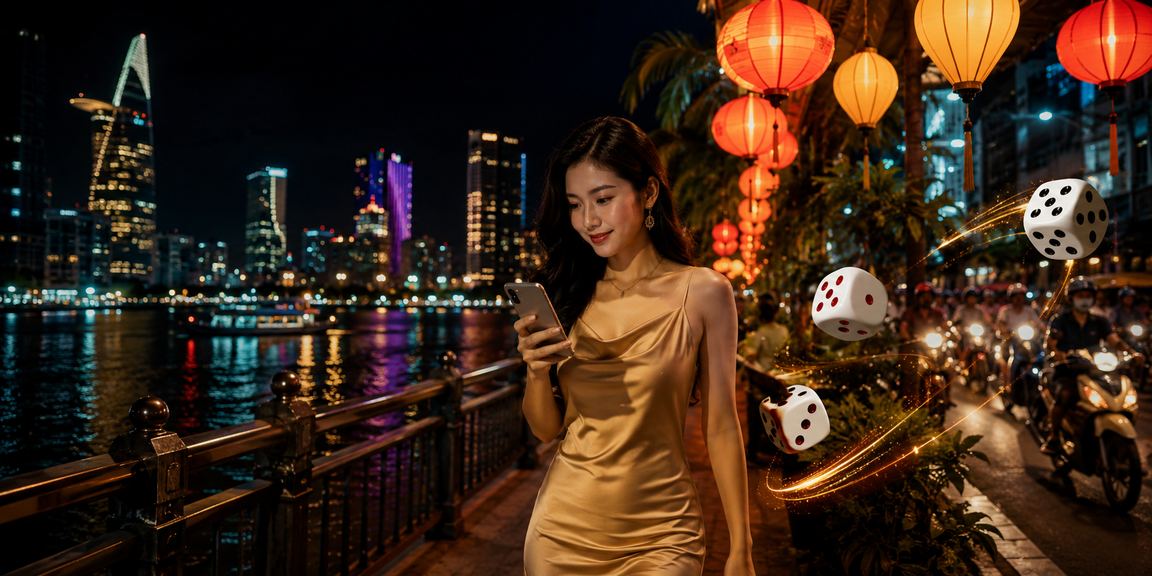 Chợ đêm TP.HCM về khuya nhộn nhịp, gợi liên tưởng đến dice game và tài xỉu trực tuyến