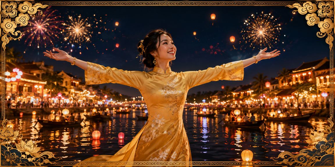 Lễ hội xổ số tại Hội An với không khí sôi động và đèn lồng rực rỡ