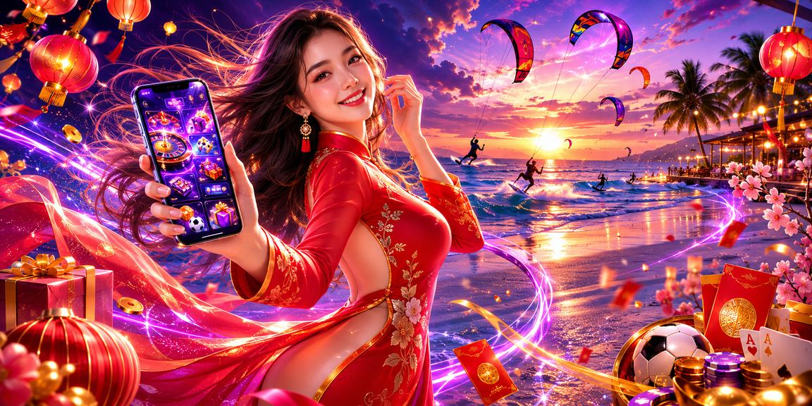 Phụ nữ mặc áo dài tại Mũi Né mở phong bì đỏ thưởng VIP trong dịp lễ Tết